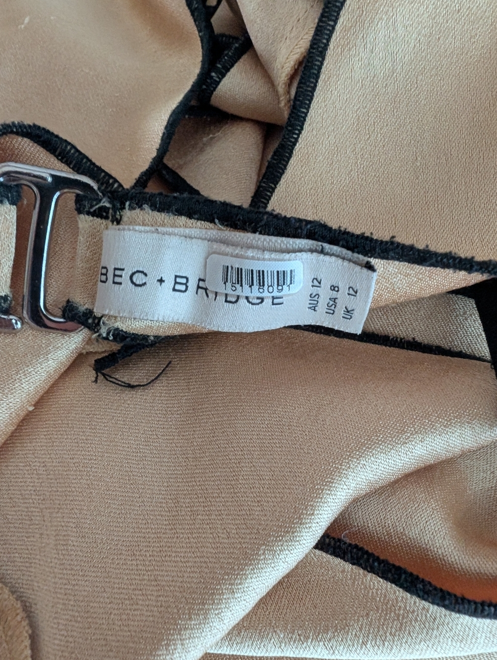 Bec & Bridge Hazel Cutout Slip Dress Size 8 - Picture 6 of 12